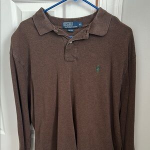 Ralph Lauren Chocolate Polo Shirt Soft Knit Classic Design